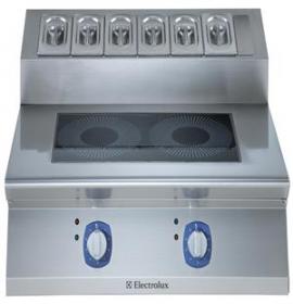 Fourneau induction HP 2 zones frontales avec support bacs GN Electrolux